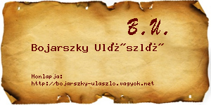 Bojarszky Ulászló névjegykártya